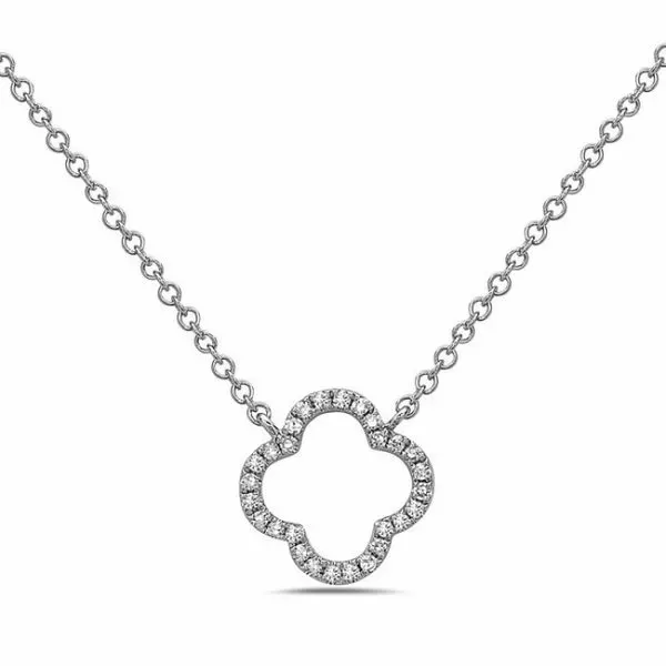 Diamond Clover Necklace Simones Jewelry, LLC Shrewsbury, NJ