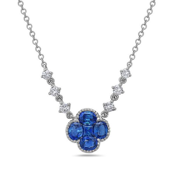 Sapphire and Diamond Necklace Simones Jewelry, LLC Shrewsbury, NJ