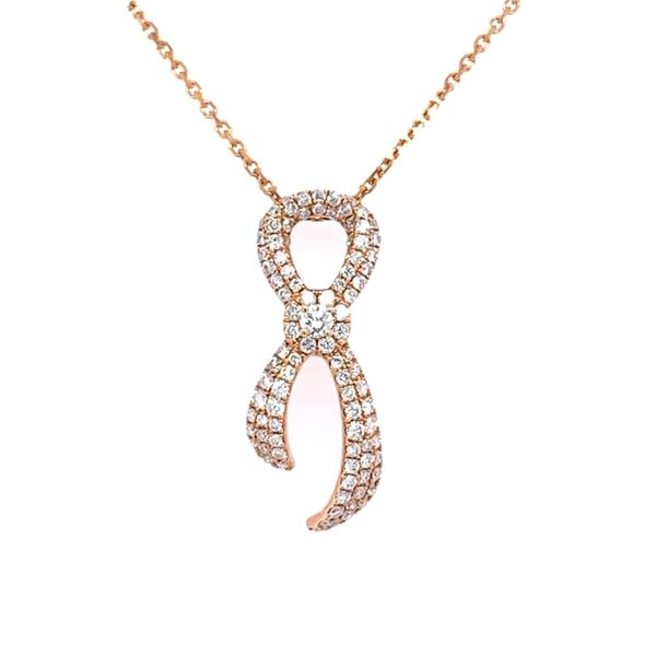 Diamond Ribbon Necklace Simones Jewelry, LLC Shrewsbury, NJ