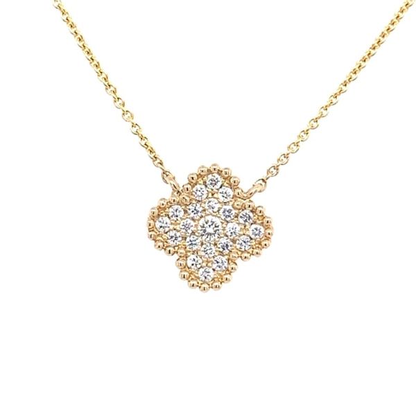 Diamond Clover Necklace Simones Jewelry, LLC Shrewsbury, NJ