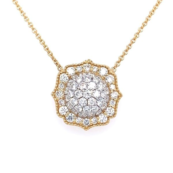 18 KY Diamond Pave Shield Necklace Simones Jewelry, LLC Shrewsbury, NJ