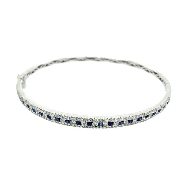 Diamond & Sapphire Bangle Simones Jewelry, LLC Shrewsbury, NJ