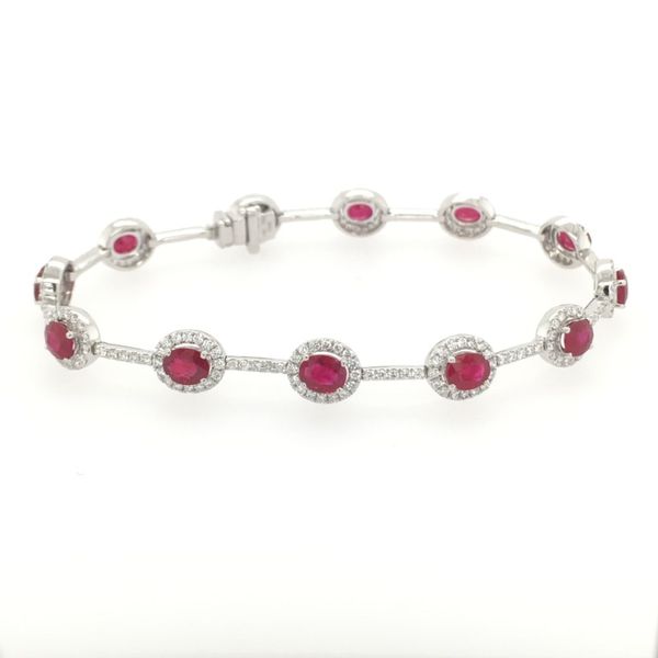 Ruby & Diamond Bracelet Simones Jewelry, LLC Shrewsbury, NJ
