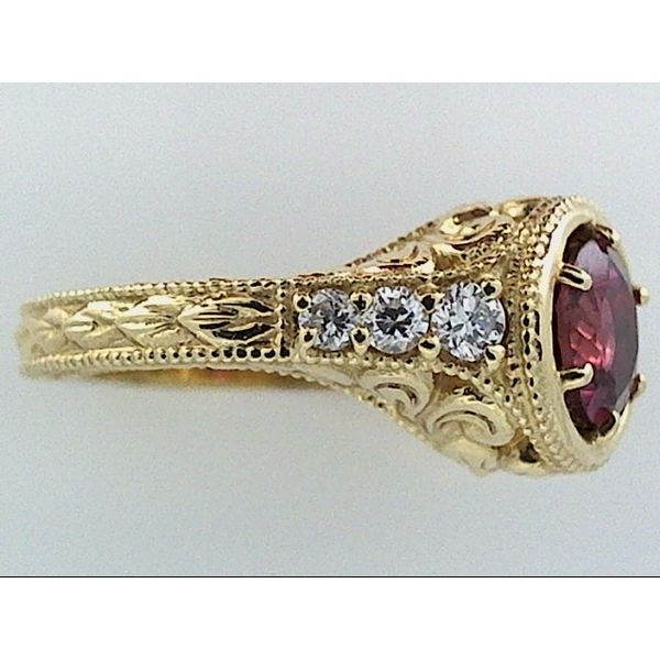 Pink Tourmaline & Diamond Ring Image 2 Simones Jewelry, LLC Shrewsbury, NJ