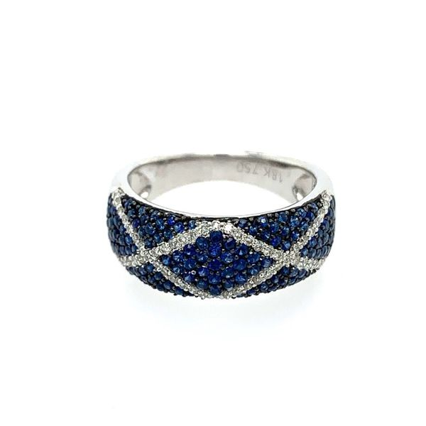 Sapphire & Diamond Band Simones Jewelry, LLC Shrewsbury, NJ