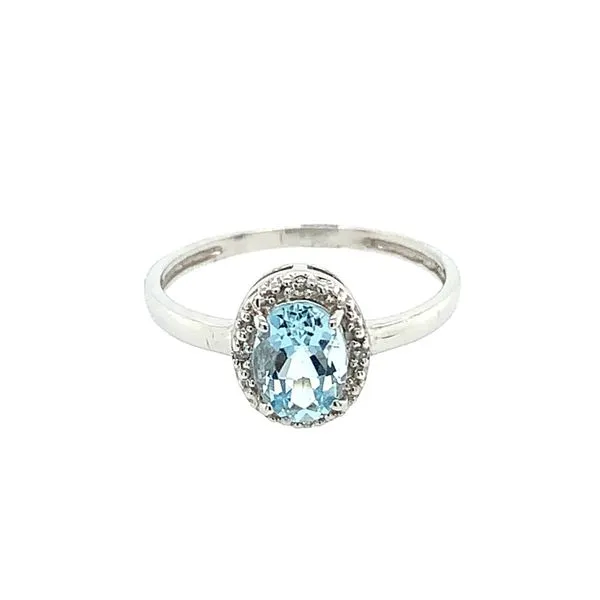 Aquamarine & Diamond Ring Simones Jewelry, LLC Shrewsbury, NJ