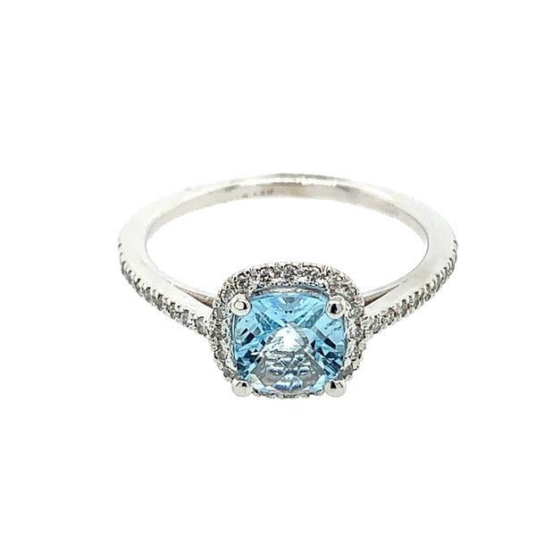 Aquamarine & Diamond Ring Simones Jewelry, LLC Shrewsbury, NJ