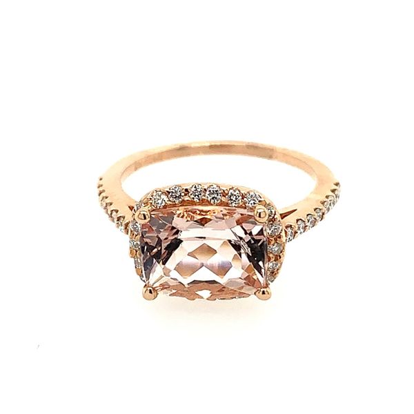 Morganite & Diamond Ring Simones Jewelry, LLC Shrewsbury, NJ