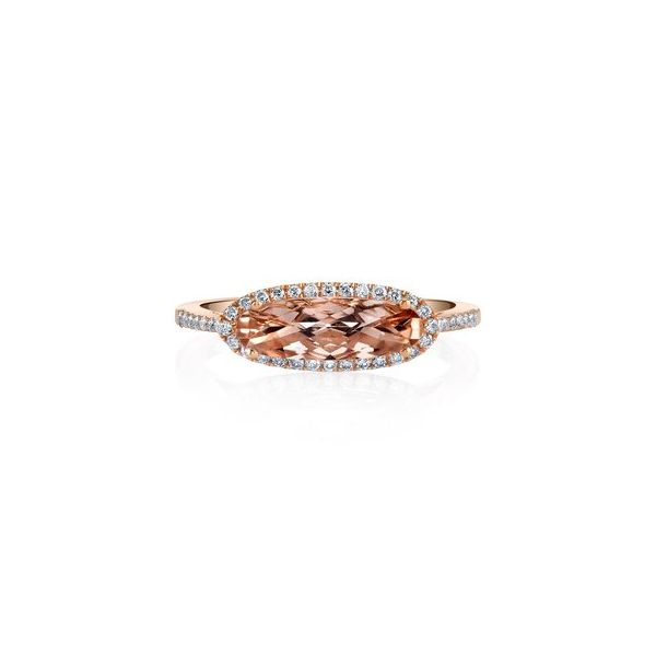 Morganite & Diamond Ring Image 2 Simones Jewelry, LLC Shrewsbury, NJ