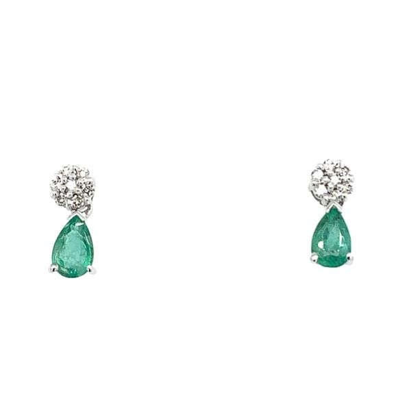 Emerald & Diamond Earrings Simones Jewelry, LLC Shrewsbury, NJ