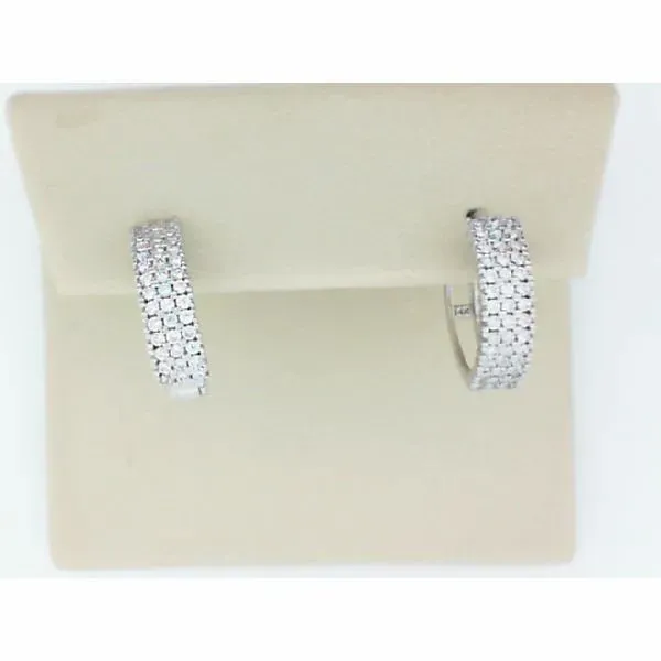 Cubic Zirconia Huggies Simones Jewelry, LLC Shrewsbury, NJ