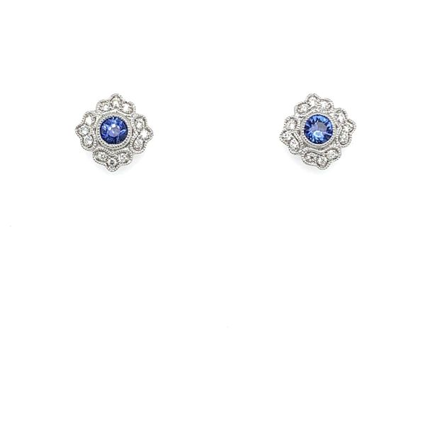 Diamond & Sapphire Earrings Simones Jewelry, LLC Shrewsbury, NJ