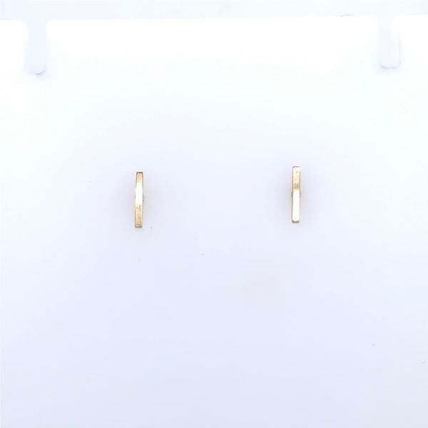 Gold Staple Earrings Simones Jewelry, LLC Shrewsbury, NJ