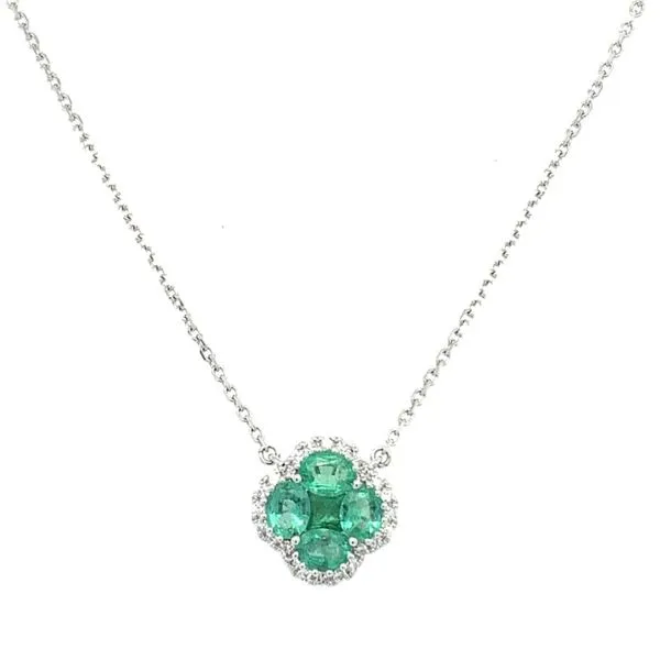 Emerald & Diamond Necklace Simones Jewelry, LLC Shrewsbury, NJ