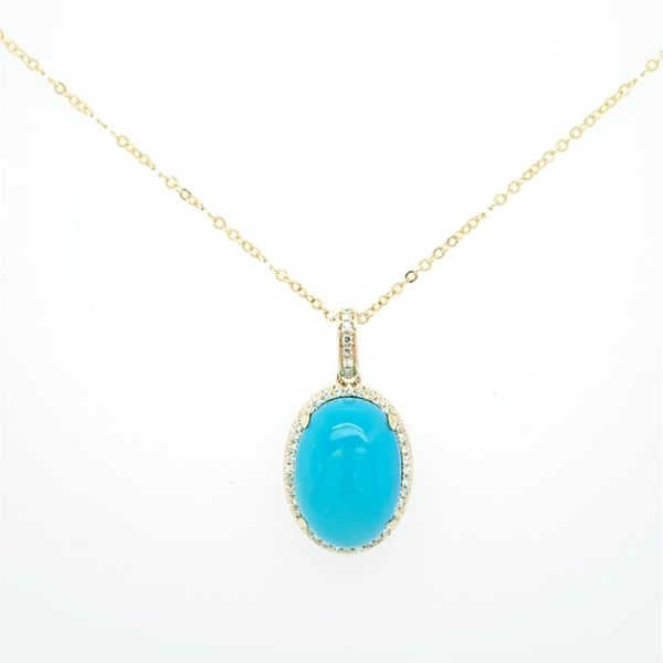 Turquoise & Diamond Necklace Simones Jewelry, LLC Shrewsbury, NJ