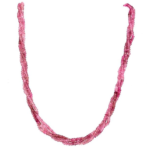 Triple Strand Pink Tourmaline Necklace Simones Jewelry, LLC Shrewsbury, NJ