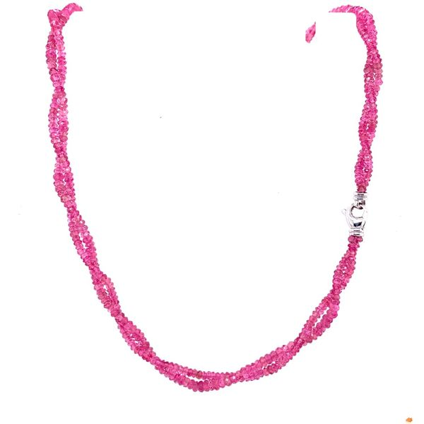 PinkTourmaline Faceted Necklace Image 2 Simones Jewelry, LLC Shrewsbury, NJ