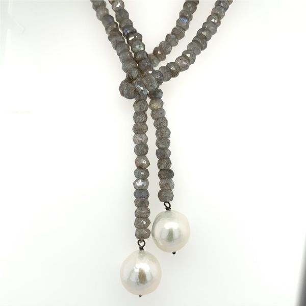 Faceted Laboradite Scarf Necklace Simones Jewelry, LLC Shrewsbury, NJ