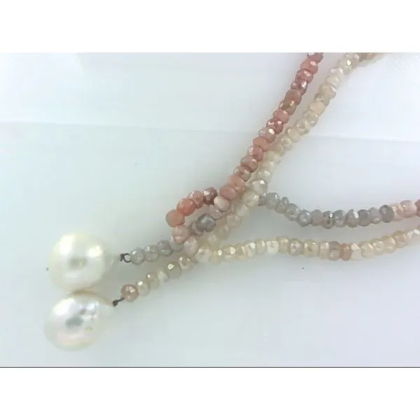 Faceted Pastel Quartz Scarf Necklace Simones Jewelry, LLC Shrewsbury, NJ