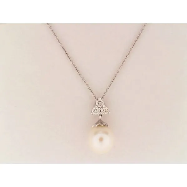 Pearl & Diamond Necklace Simones Jewelry, LLC Shrewsbury, NJ