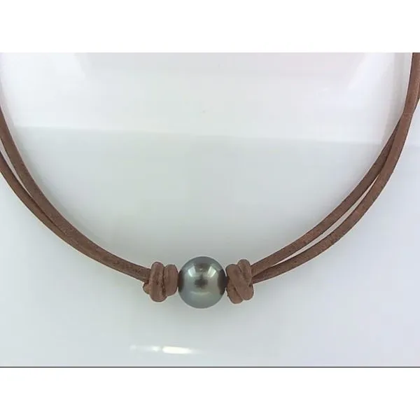 Tahitian South Sea Pearl Brown Leather Simones Jewelry, LLC Shrewsbury, NJ