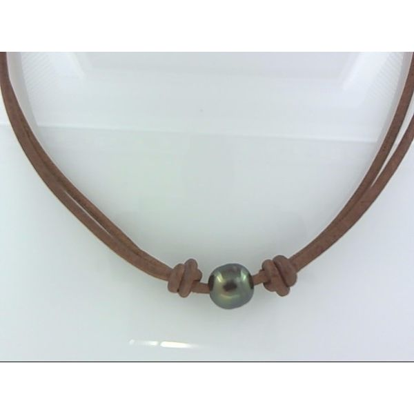 Tahitian South Sea Pearl Brown Leather Simones Jewelry, LLC Shrewsbury, NJ