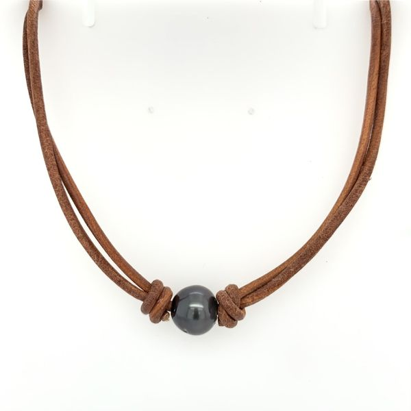 Tahitian South Sea Pearl Brown Leather Simones Jewelry, LLC Shrewsbury, NJ