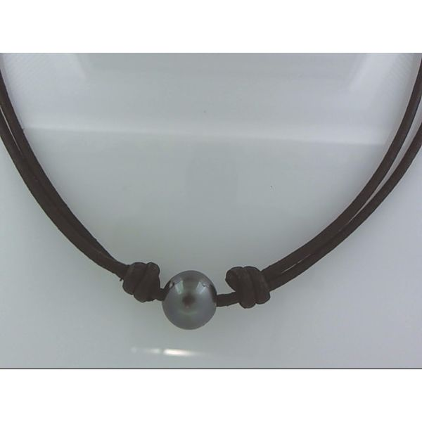 Tahitian South Sea Pearl Black Leather Simones Jewelry, LLC Shrewsbury, NJ
