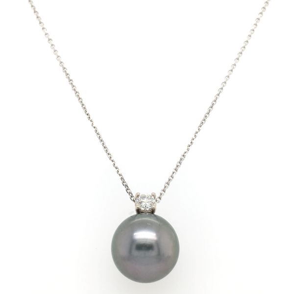 Tahitian Pearl & Diamond Pendant Simones Jewelry, LLC Shrewsbury, NJ