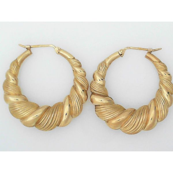 Gold Hoops Simones Jewelry, LLC Shrewsbury, NJ