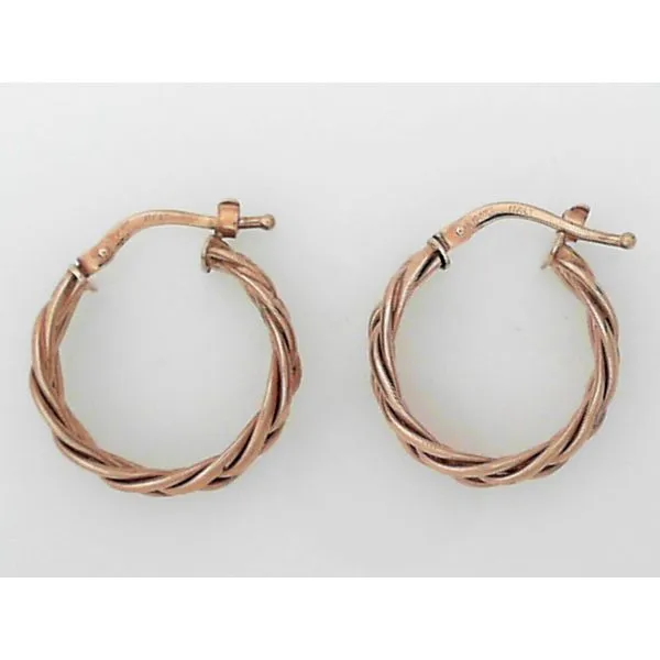 Rose Gold Hoops Image 2 Simones Jewelry, LLC Shrewsbury, NJ