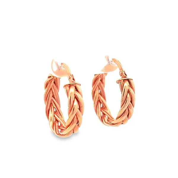 Rose Gold Hoops Image 5 Simones Jewelry, LLC Shrewsbury, NJ