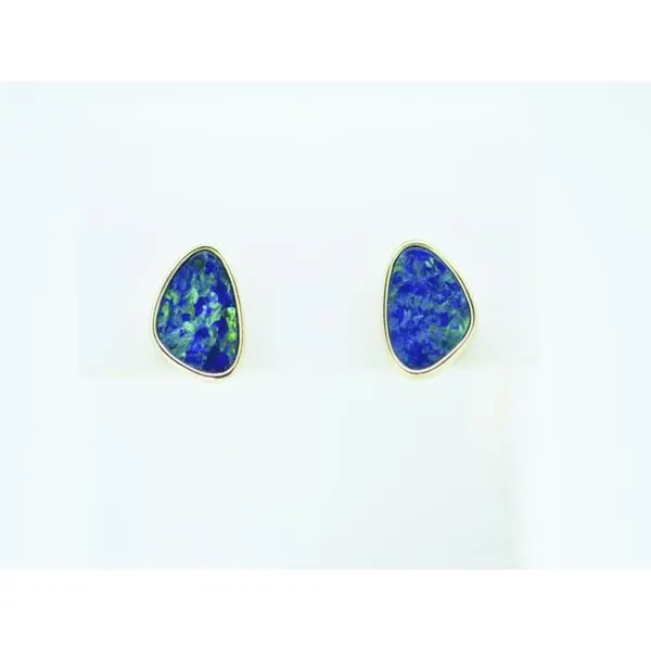 Australian Opal Post Earrings Simones Jewelry, LLC Shrewsbury, NJ