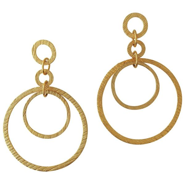 Multi Circle Drop Earrings Simones Jewelry, LLC Shrewsbury, NJ