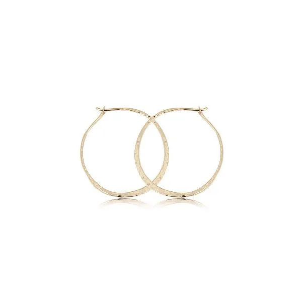 Hammered Gold Hoops Simones Jewelry, LLC Shrewsbury, NJ