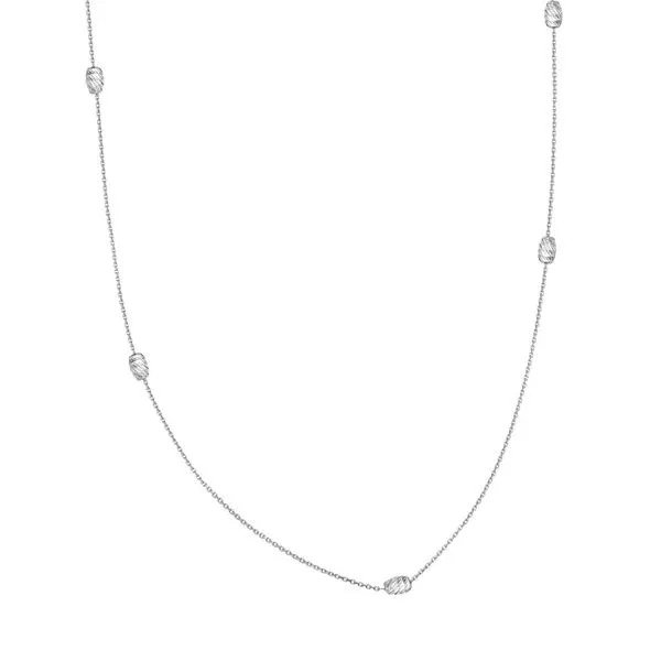 White Gold Bead Chain Simones Jewelry, LLC Shrewsbury, NJ