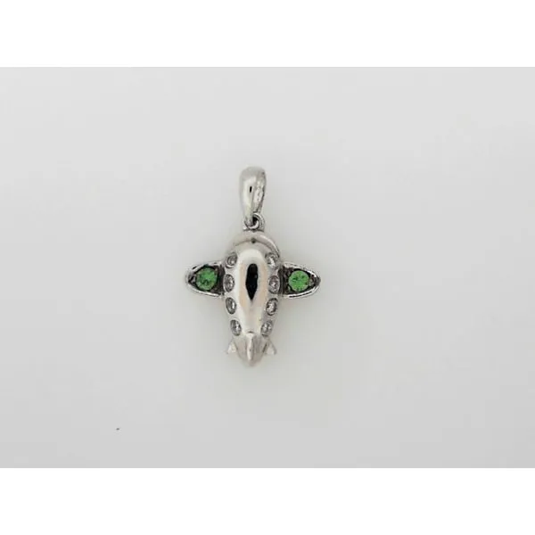 Diamond & Green Garnet Plane Simones Jewelry, LLC Shrewsbury, NJ