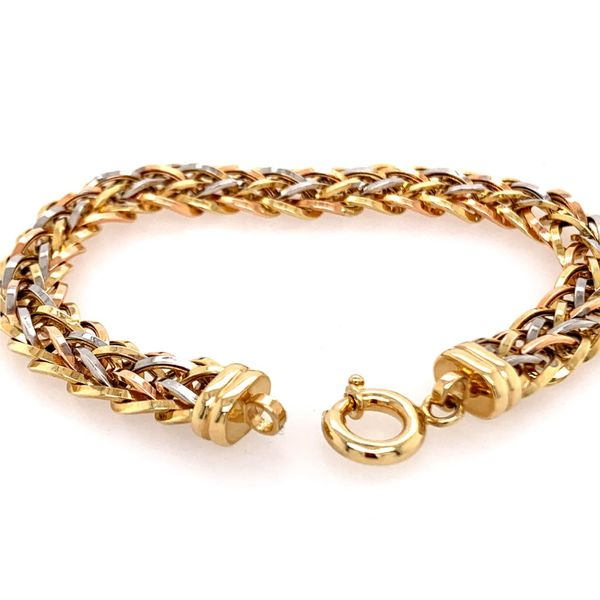 Tri Color Gold Woven Bracelet Simones Jewelry, LLC Shrewsbury, NJ