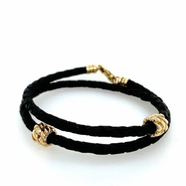 14K Yellow Gold Double Wrap & Gold Bead Bracelet Simones Jewelry, LLC Shrewsbury, NJ