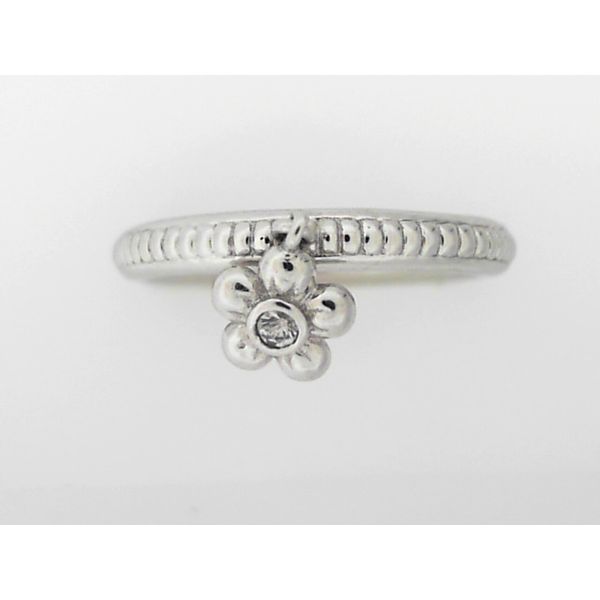 Sterling Silver Dangle Flower Ring Simones Jewelry, LLC Shrewsbury, NJ