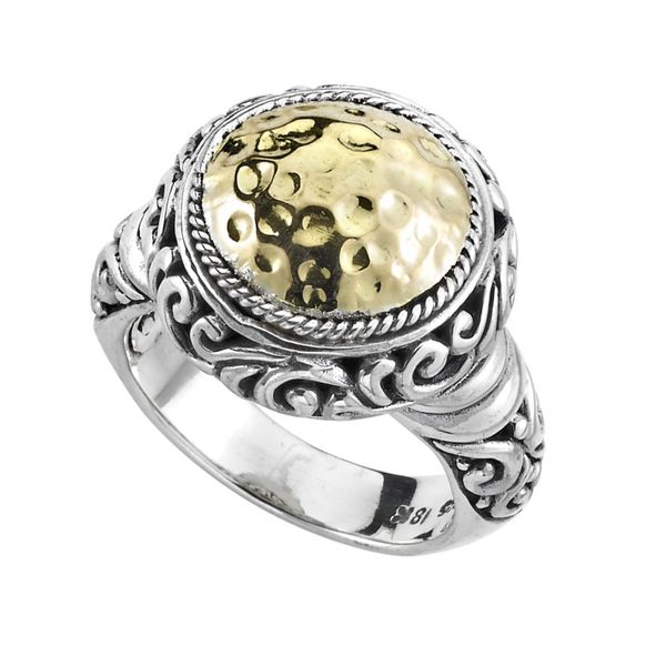 Sterling Silver & 18k Ring Simones Jewelry, LLC Shrewsbury, NJ
