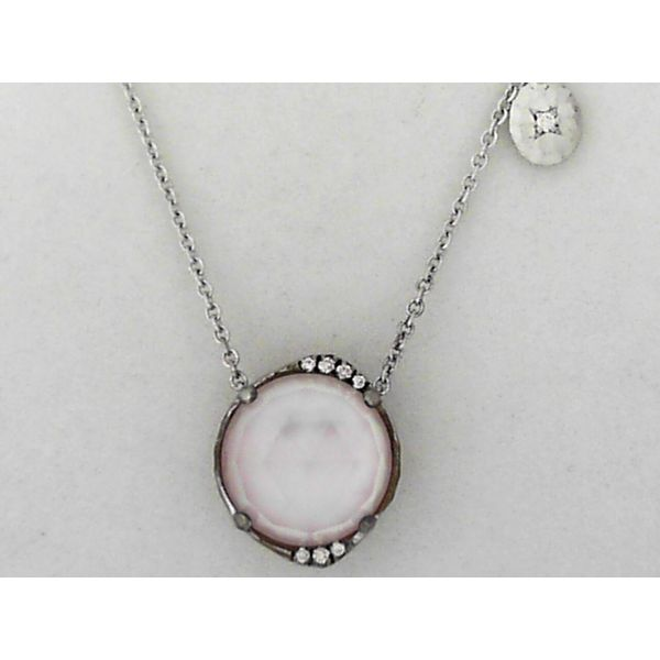Sterling Silver & Faceted Rose Quartz Necklace Simones Jewelry, LLC Shrewsbury, NJ