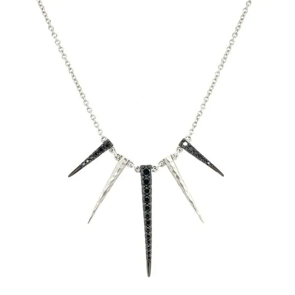 Sterling Silver & Black Spinel Necklace Simones Jewelry, LLC Shrewsbury, NJ