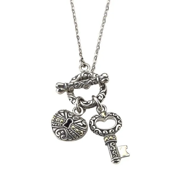 Sterling Silver Key & Lock Necklace Simones Jewelry, LLC Shrewsbury, NJ