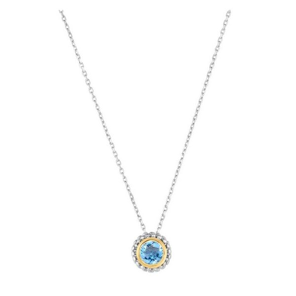 Sterling Silver & Blue Topaz Necklace Simones Jewelry, LLC Shrewsbury, NJ