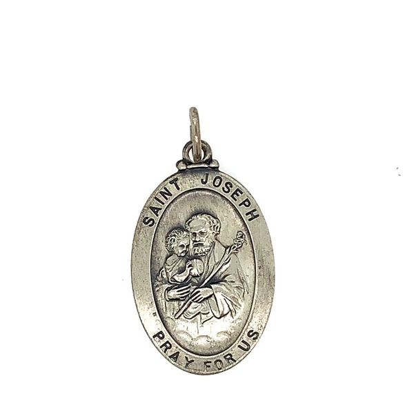 Oval St Joseph Medal Simones Jewelry, LLC Shrewsbury, NJ