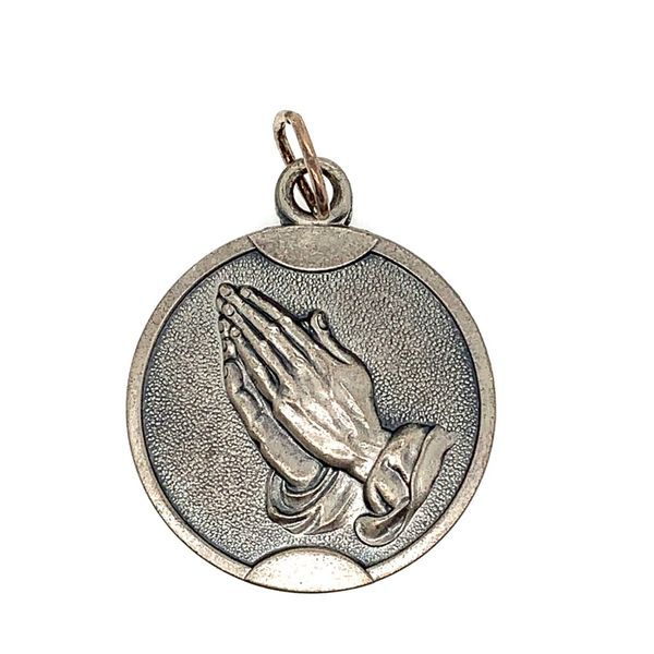 Praying Hands Disc with Serenity Prayer Simones Jewelry, LLC Shrewsbury, NJ