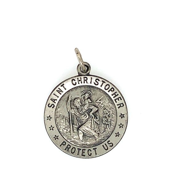 Sterling Silver Saint Christopher Medal Simones Jewelry, LLC Shrewsbury, NJ