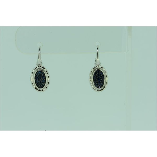 Sterling Silver & Sapphire Drop Earrings Simones Jewelry, LLC Shrewsbury, NJ