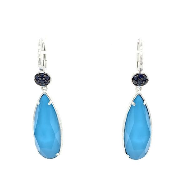 Sterling Silver Sapphire & Turquoise Earrings Simones Jewelry, LLC Shrewsbury, NJ